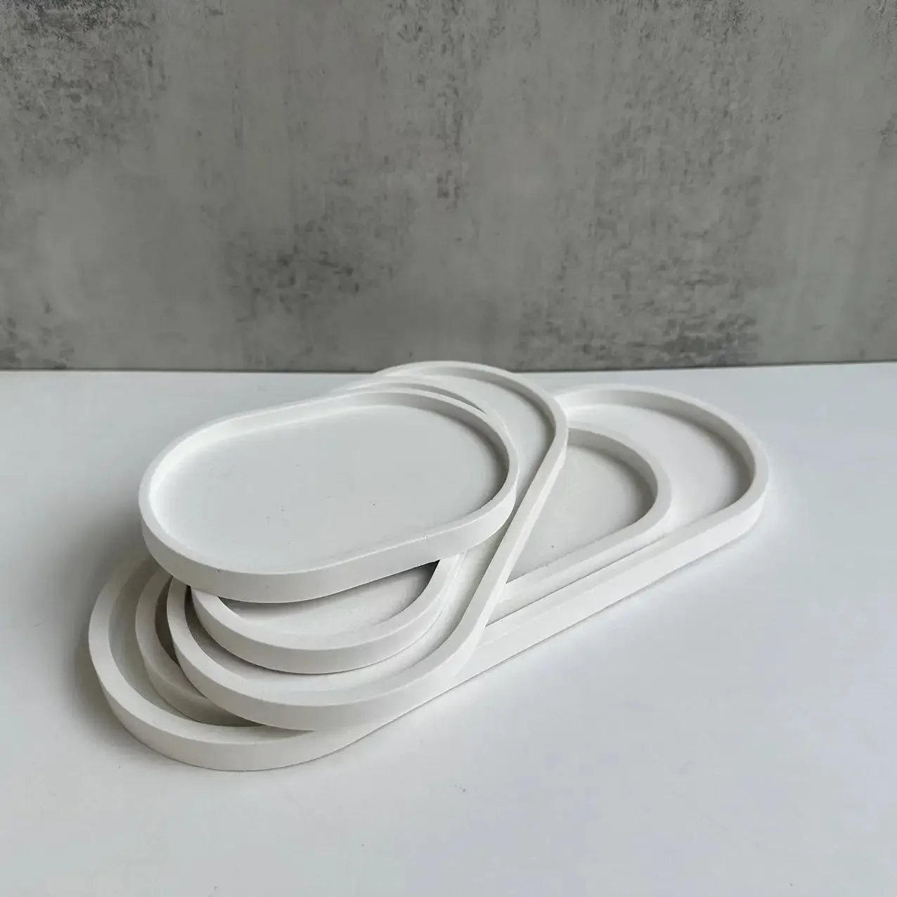 Drip Tray Saucer - Cetakan dasar pot bunga oval, wadah
