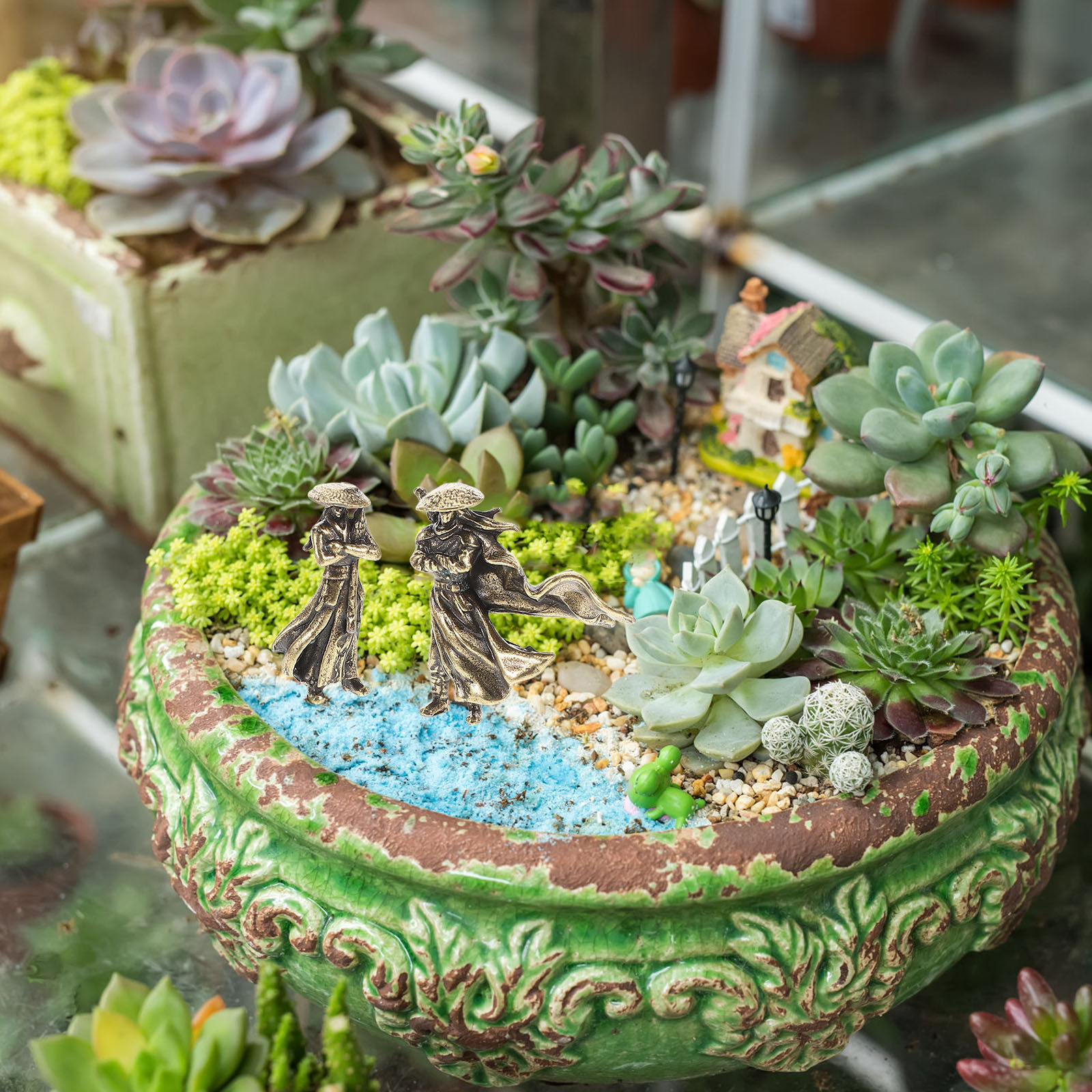 2 Buah Patung Prajurit Lanskap - Bonsai Garden Landscape Design ulasan dan harga