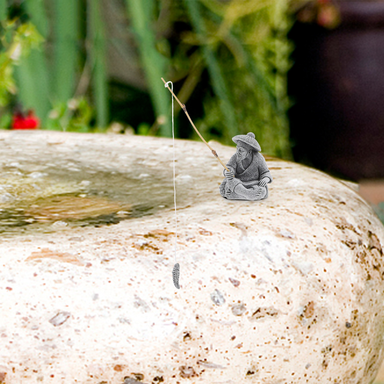 Patung Nelayan dari Batu Pasir - Bonsai Garden Landscape Design ulasan dan harga