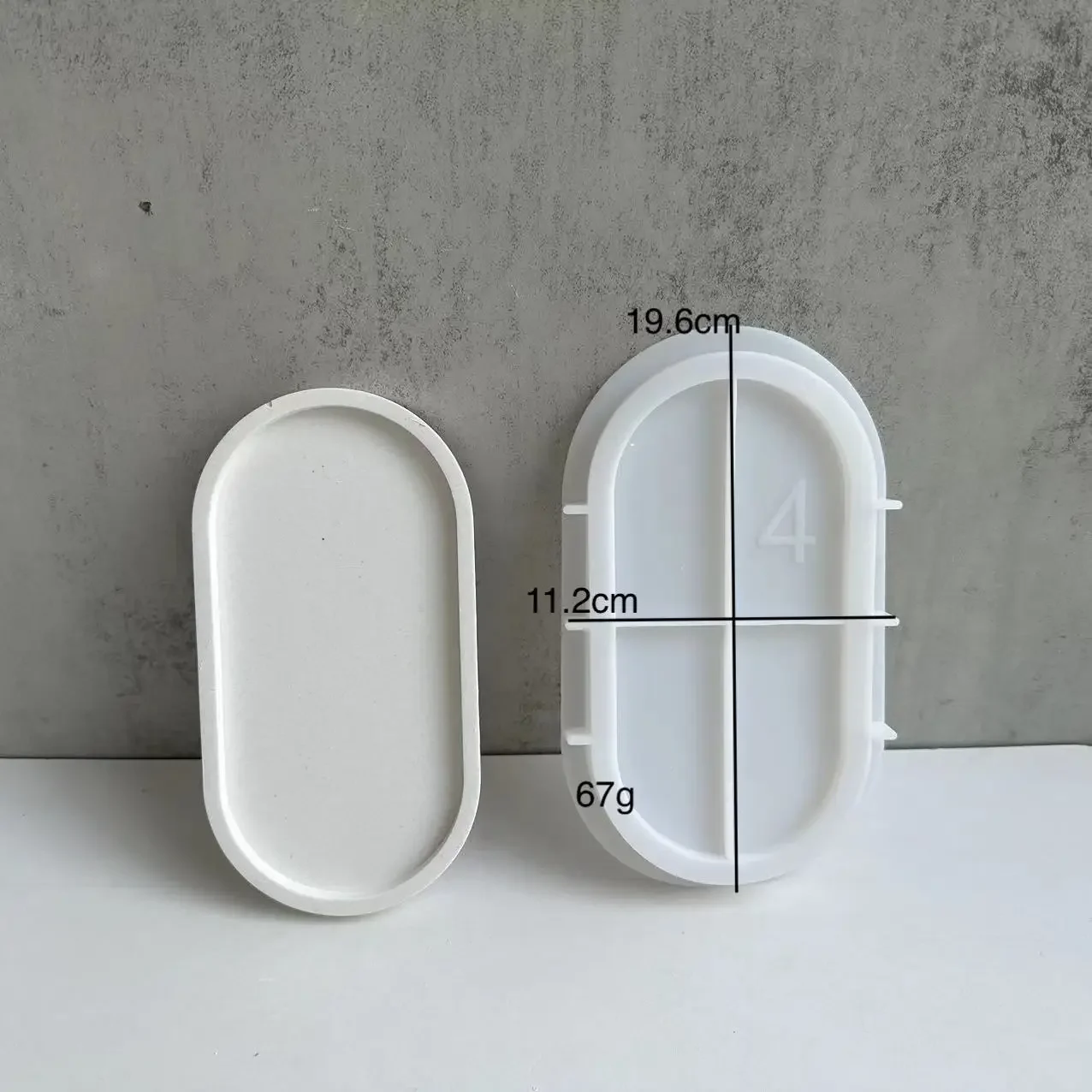 Cetakan dasar pot bunga oval,  - Drip Tray Saucer ulasan dan harga
