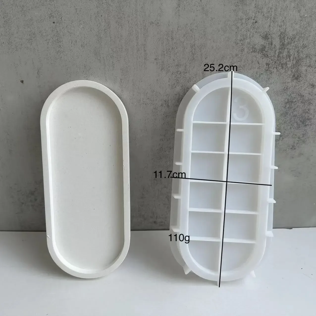 Cetakan dasar pot bunga oval,  - Drip Tray Saucer ulasan dan harga
