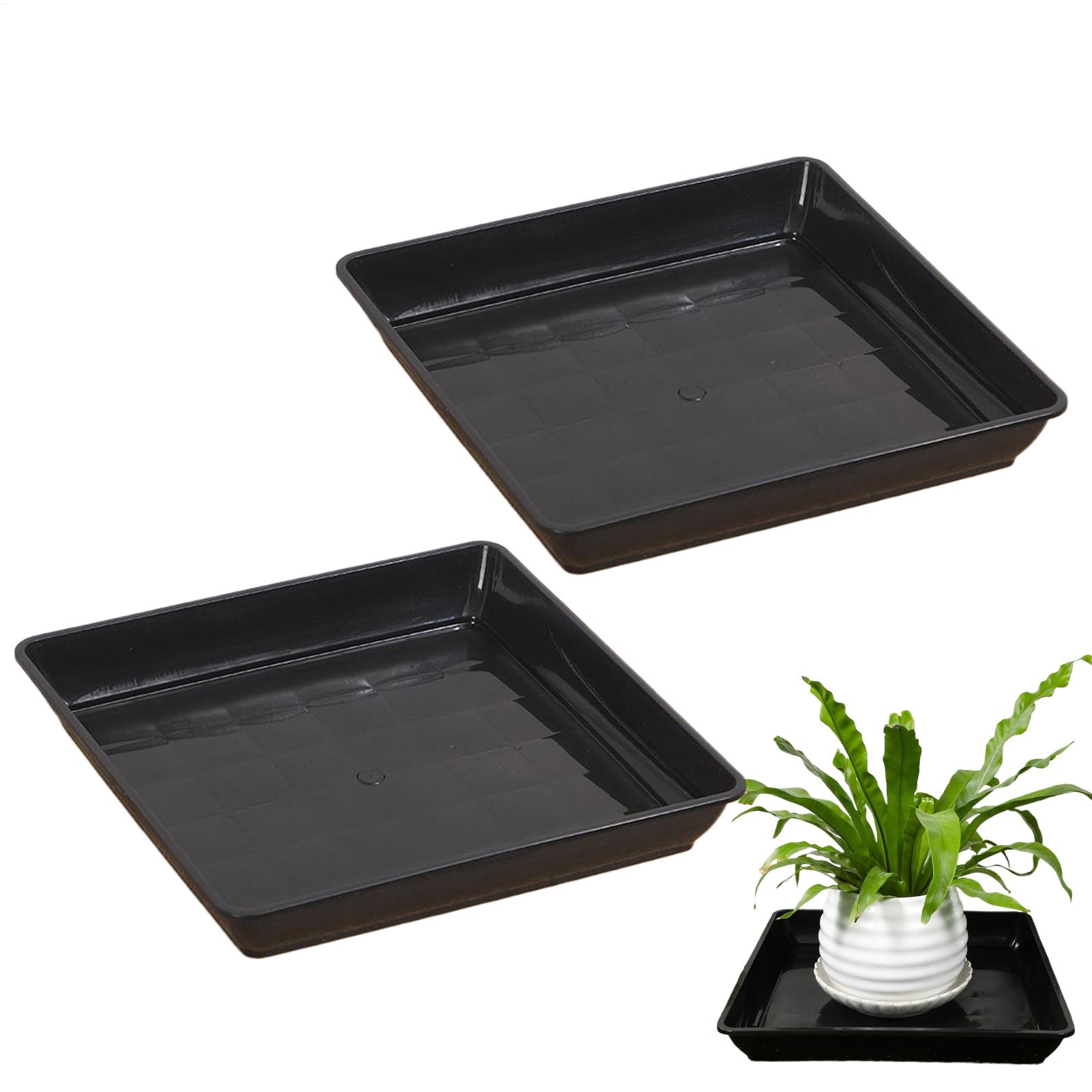 Baki Tanaman untuk Pot 2 Buah, - Drip Tray Saucer ulasan dan harga
