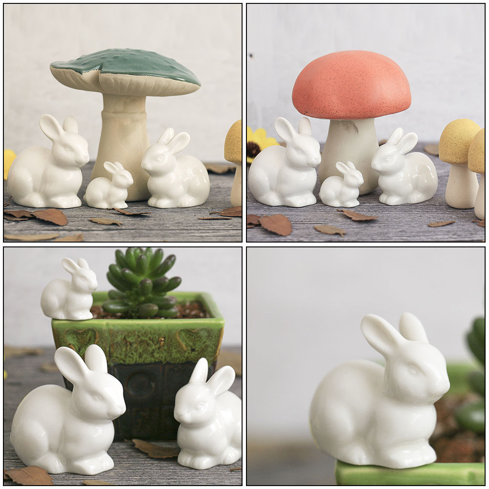 5 Buah Dekorasi Kelinci Kerami - Bonsai Garden Landscape Design ulasan dan harga